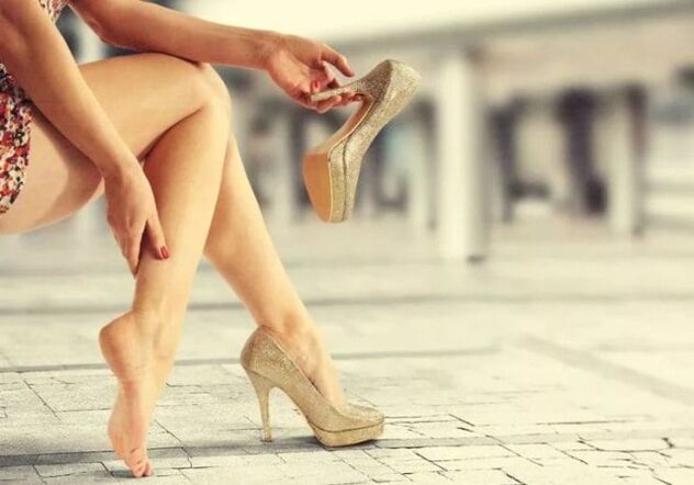 Varicose veins are caused by wearing high heels